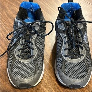 Fila Men's Black and Blue Athletic Shoes